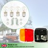 fouraces trailer lights - 2 set, with wiring diagram, tail