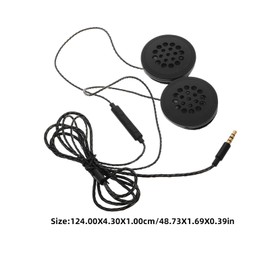 Operitacx High Fidelity Wired Motorcycle Headset for Hardhat Use Ergonomic Design for Comfort Compatible with Players Excellent Sound for Music and Navigation