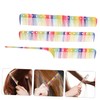 Outanaya 3pcs Rainbow Haircut Combs Set Plastic Hair Styling Combs