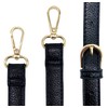 CAREOR Replacement Adjustable Leather Shoulder Strap With Metal Swivel hooks