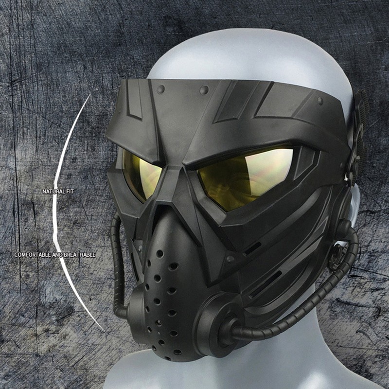 Outdoor Game Masks Full Face Paintball Mask with Clear Eye