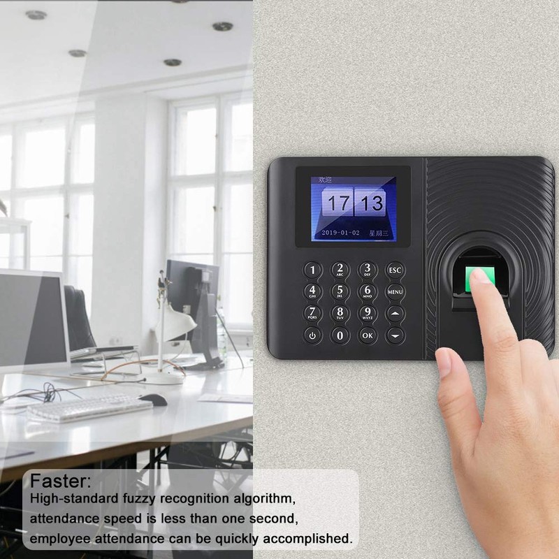 Timecard Recorder, Fingerprint Authentication, Attendance Management, High Speed Recognition, Improved