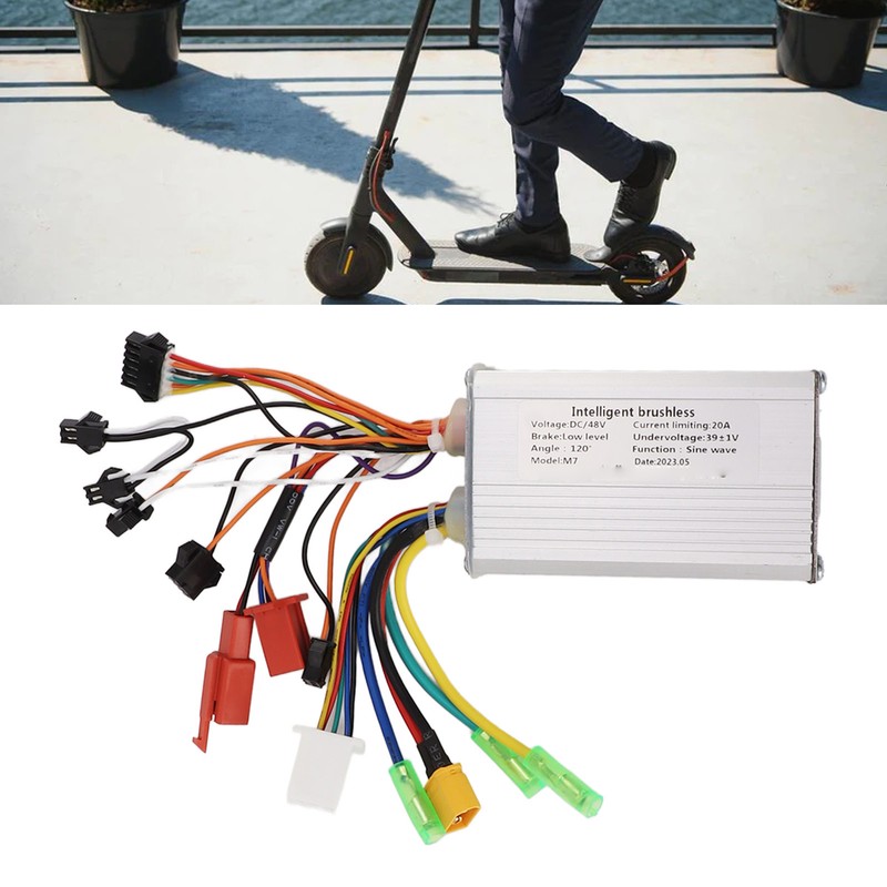 500W48V Electric Bike Controller Brushless Motor Controller Aluminium Alloy Groove