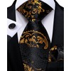 DiBanGu Mens Adjustable Zipper Ties, Woven Paisley Striped Plaid Necktie