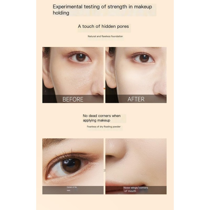 zeesea 2 in 1 Cushion Foundation,Makeup Double Layer Cushion BB