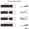 Ledershop24 Gift Set – Leather Belt Men & Women Belt