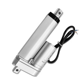 Aflle Racing 4" Inch (100mm) Stroke 12V Electric Linear Actuator 225lbs (1000N) Load Capacity 10mm/s IP55 Waterproof Silver Aluminum