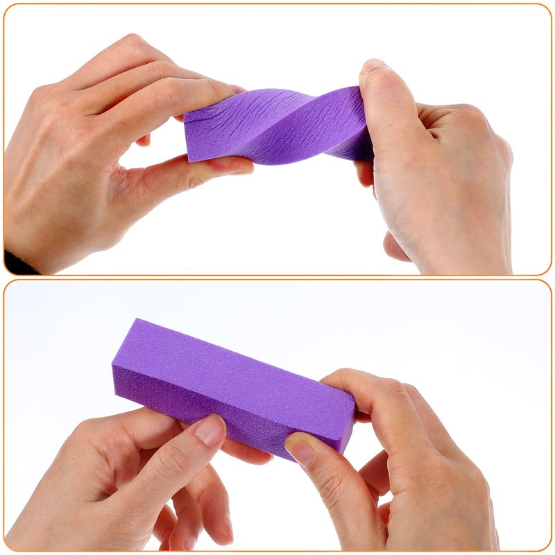 Lnngub Pack of 12 Buffer for Nails, Colourful Buffer Sanding