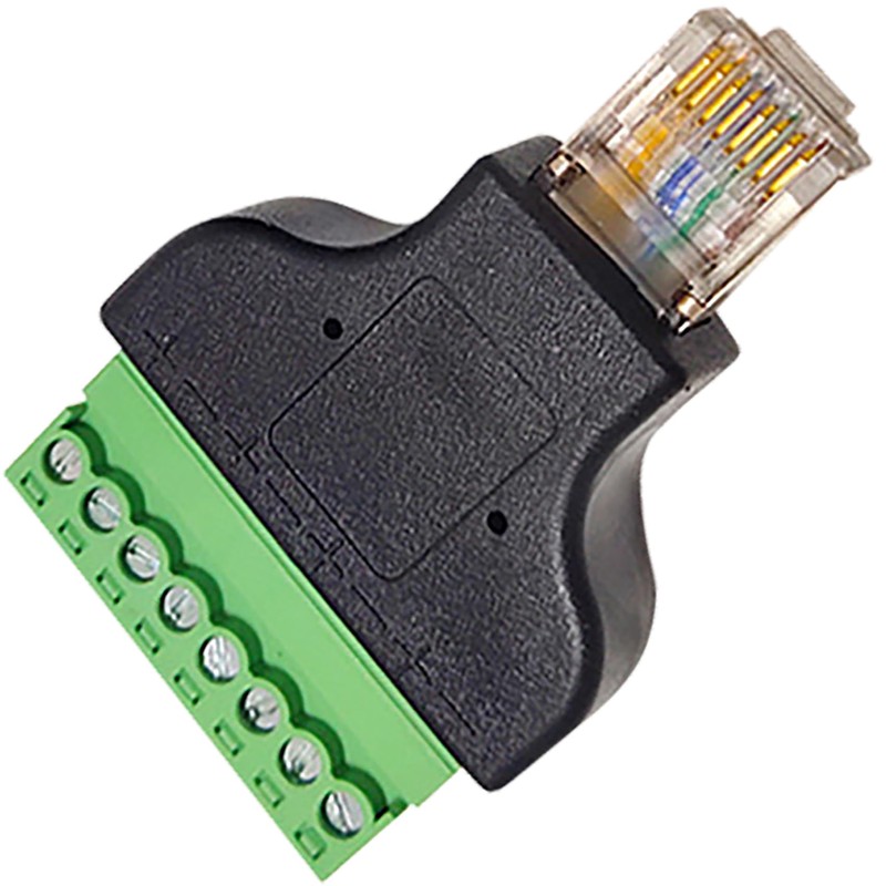 Tunghey 2Pack RJ45 Screw Terminal Adapter, RJ45 Breakout Board /