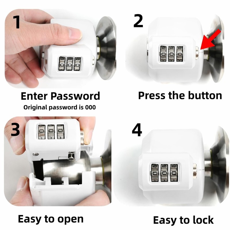 Door Knob Lockout Device Cover to Disable Doorknob/Faucet/Water Valve Hose