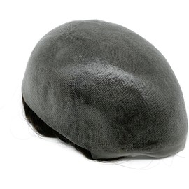 Prótesis Capilar Masculina De 15 Cm, 0,08 Mm De Grosor, Base De PU, Tupé De Hombre Con Doble Nudo, 20 X 25 Cm, Sistema De Reemplazo De Peluca De Densidad Media.(100% Density)