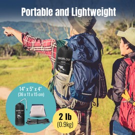 TREKOLOGY YIZI GO Camping Chair – Compact, Foldable, Lightweight 0.9 kg, 136 kg Capacity, Durable Aluminum, Quick Setup, Superior Support, Ideal for Backpacking, Beach, and Outdoor Adventures (White)