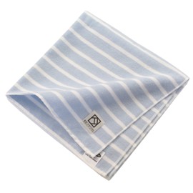 Senshu Towel, Bath Towel, Twin, Simple Style, Small, Quick Drying, Thin, Bordered, Sky White, Approx. 19.7 x 39.4 inches (50 x 100 cm)