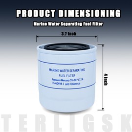 Marine Water Separating Fuel Filter Replacement for 35-807172/35-60494-1/18-7944/35-802893Q/ 35-55501/35-57250/35-806771/35-802893T/ 18-7945 35-807172/18-7945 and Universal