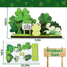 JULEASEL Cheer Up Gift for Women, Cute Desk Decoration Sign, Little Froggy Desk Companion- Please Be Nice to Me, Adorable Gift for Coworker Best Friend Girlfriend, Christmas Stocking Stuffers