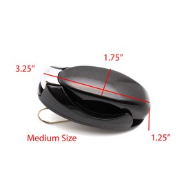 Universal Car Visor Hang Clip Never Look for Sunglasses PEN Accessorie Holder Big (z1 medium size BLACK)
