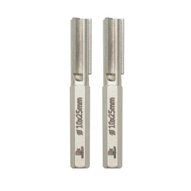 Carbide Brick Mortar Grout Cutter - 10 * 25mm (3/8 * 1 Inch) Mortar Raking Bit for Hand Electric Drill Mortar Cutter Hex Shank(2pcs)