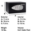 SentrySafe Medium Safe with Digital Keypad, Lock Box with Code