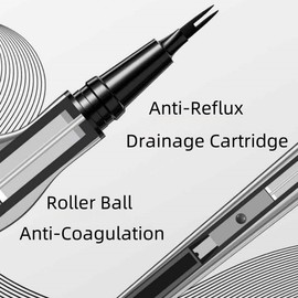 Waterproof Eyebrow Pencil with Two-Prong Precise Tip, Eyebrow Pen for Hair-Like Strokes, Smudge-Proof and Non-clumping, Lightweight, Beginner-friendly, All-Day Eye Makeup (Brown)