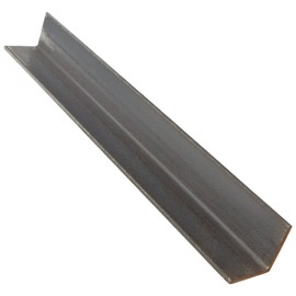 A36 Steel Angle, Unpolished (Mill) Finish, ASTM A36, Equal Leg Length, Rounded Corners, 1-1/4" Leg Lengths, 0.25" Wall Thickness, 36" Length