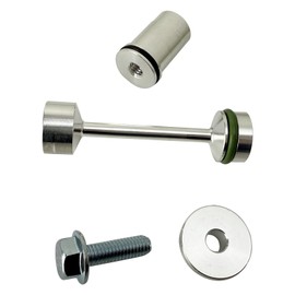 OTMGTGM LS Engine Gallery Plug Set Aluminum Oil Diverter Barbell Plug Oil Pickup Tube Hold Dowm Kit Bypass Valve Plug Fits LS1 LS2 LS3 LS4 LS6 LS7 LS9 LQ4 LQ9 L92 L99 LSA 4.8L 5.3L 5.7L 6.0L 6.2L 7.0L