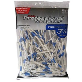 Pride Professional Tee System Pack of 2, 3-1/4 inch ProLength Plus Tee, White