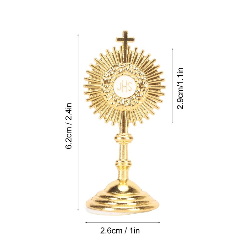 Catholic Table Decoration Alloy Christian Communion Statue Ornament for Religious
