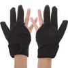 Lurrose Handschuhe, hitzebeständig, hitzebeständig, Salon-Isolation, 3 Finger Handschuhe, Schwarz