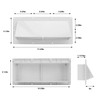 RV Exhaust Vent Cover White Range Hood Sidewall Vent Cover