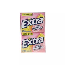 WRIGLEYS Wrigley's Extra Pink Lemonade Sugar free Chewing Gum, 15 pieces (Pack of 10)