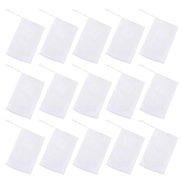 Unbranded 50PCS Soap Drawstring Pouch Mesh Soap Pouch Soap Saver