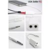 Universal White Double 3.5mm Earphone Headphone Y Splitter Cable Cord