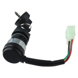 BYOBYO 5 Wire Ignition Key Switch, Switch Replacement with Cap Car Assessories Parts for 50cc-250cc Suitable for Motorcycle, Vehicle