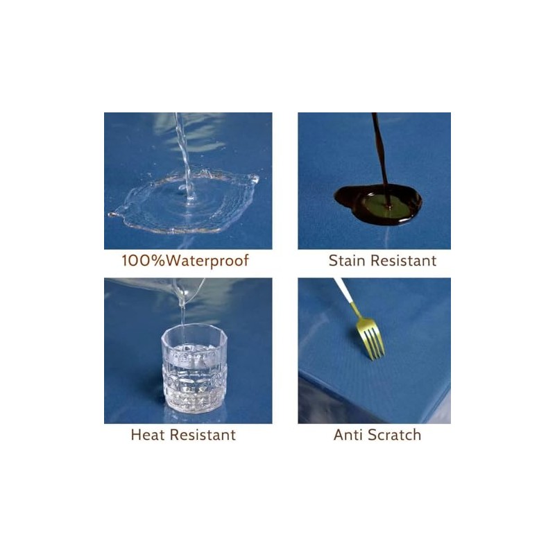 Best House Clear PVC Table Protector, Waterproof, Oil Proof Transparent