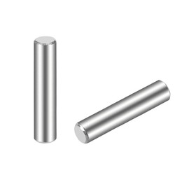 TOP-VIGOR 30Pcs 4mm x 20mm Dowel Pins Shelf Support Pegs, 304 Stainless Steel Cylindrical Shelf Support Pin Fasten Elements Silver Tone
