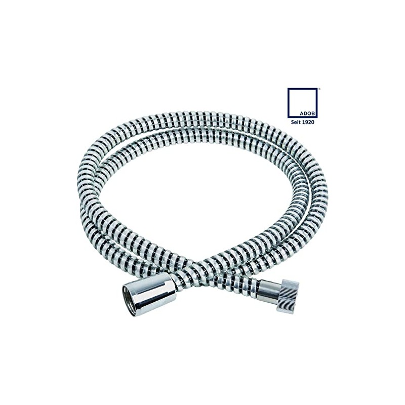 ADOB shower hose, 1.60 m, 2 way brass chrome connection,
