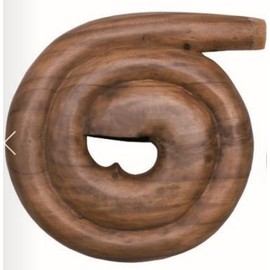 Didgeridoo spiral big Suar, 14" diameter (Tone Cis)