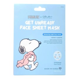 🔥 Paquete mascarillas snoppy 5 piezas retinol + peptide celavi tipo de piel todo tipo de piel  Vitaminas y Minerales