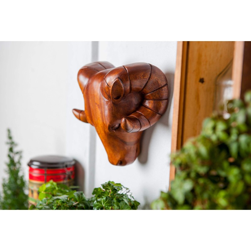 Windalf Wall Decoration RAM 20 cm Aries Hiking Trophy Viking