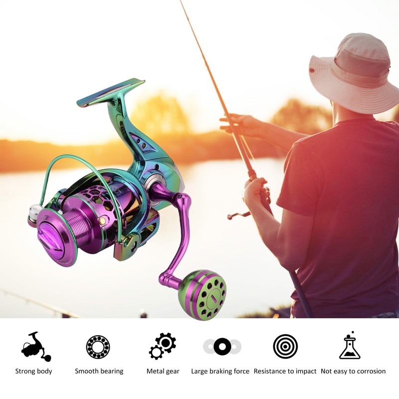 Anticorrosion Metal Spinning Reel 9+1BB Left Right Changeable High Speed