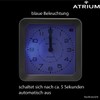 Atrium Funkwecker Analog Quarz ohne Ticken mit Licht und Snooze