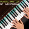 ZHRUNS Removable Piano Key Stickers - 61 Key Glow-in-The-Dark Keyboard