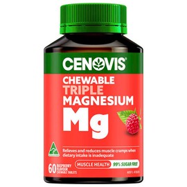 Cenovis Chewable Triple Magnesium Mg Raspberry Flavour Chewable Tablets 60