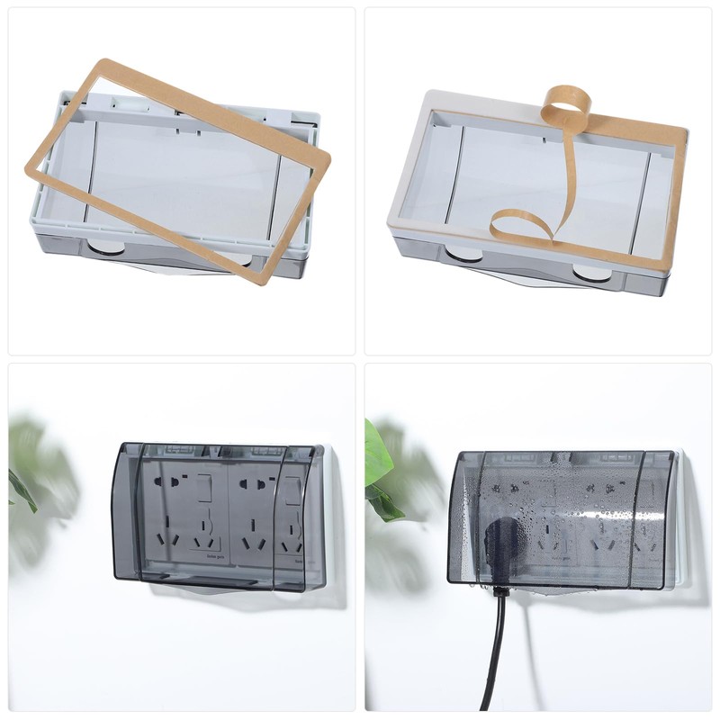TOPPERFUN Tapa de Enchufe Impermeable, 19.00x11.50x4.50cm Tapa de Enchufe de