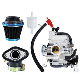150cc Carburetor for GY6 4 Stroke Engines Electric Choke Motorcycle Scooter 152QMJ 157QMI with Air Filter Intake Manifold