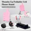 Beiskll Thumbs Up Foldable Cell Phone Stand for Desk, Adjustable