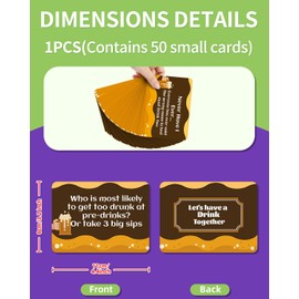 BPTRKOM Pack of 1 Adult Game Cards - Party Game for Adults Funny Tasks, Funny Party Games for Adults / Games for Adults, Suitable for Party Games to Liven Up the Atmosphere