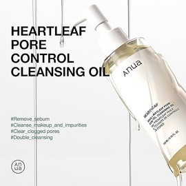 Anua Heartleaf Pore Control Cleansing Oil, Oil Cleanser for Face, Makeup Blackhead Remover, Korean Skin Care 6.76 fl oz(200ml) (original)