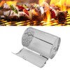Rolling Grilling Basket Stainless Steel Grill Cage Round Stainless Steel