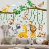 Wall Sticker Jungle Animals Tree Vines Wall Sticker Children's Room